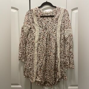 Altar’d State Floral Lace-Trimmed Women's Dress